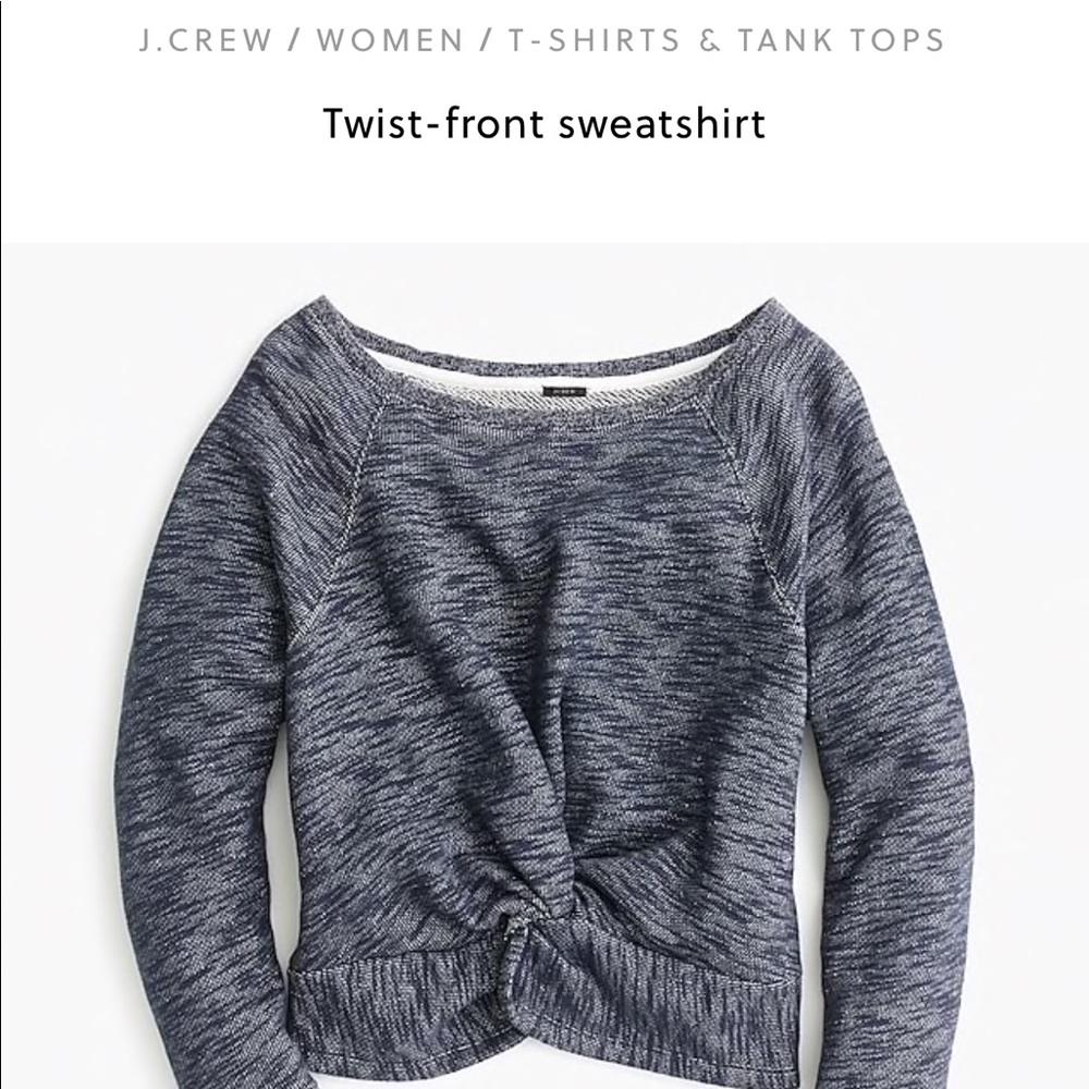 Brand New J Crew Tie Front Sweater